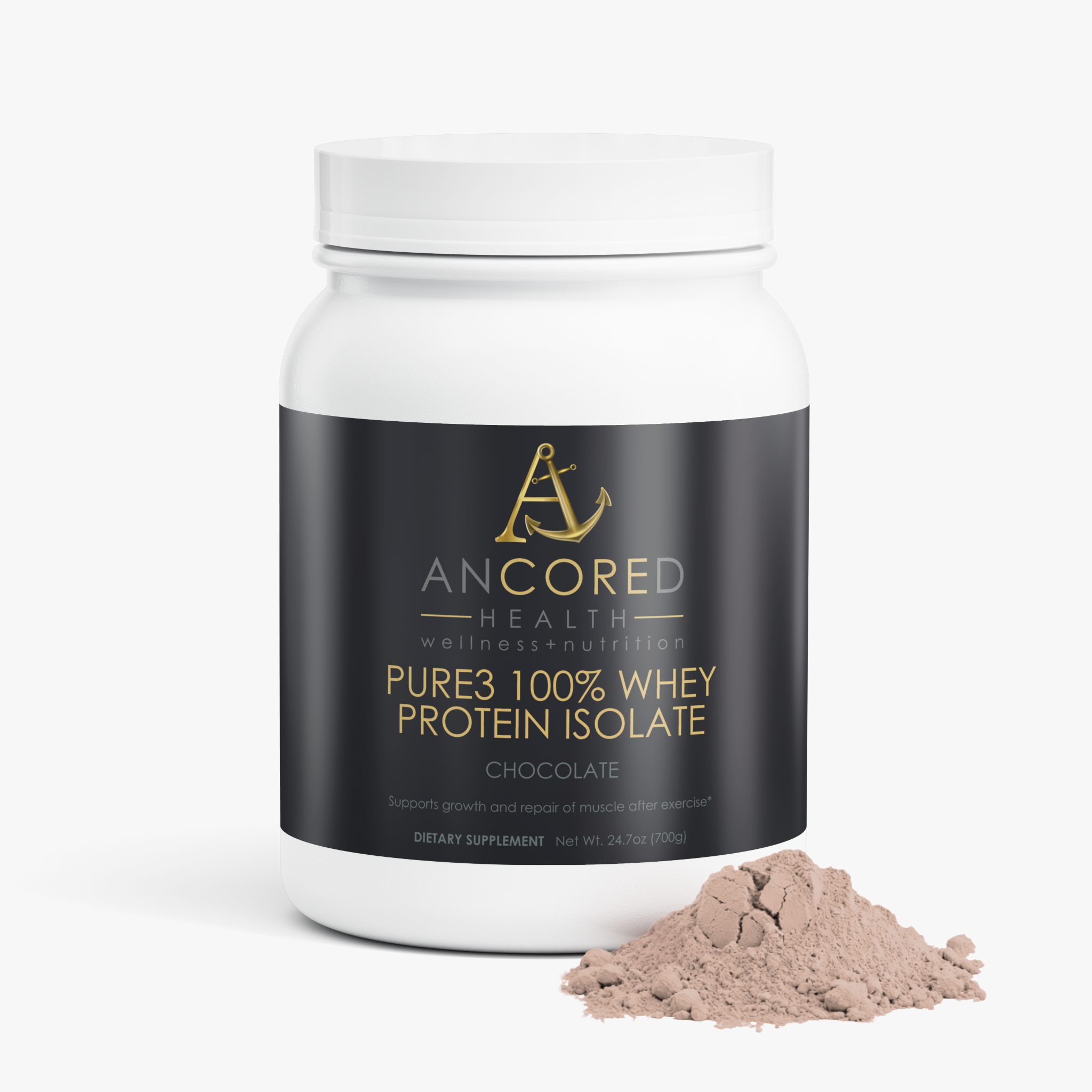 Pure3 100% Whey Protein Isolate (Chocolate) Secondary image