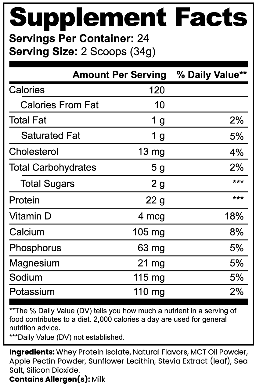 CORE Vanilla Whey Protein Isolate (Vanilla)