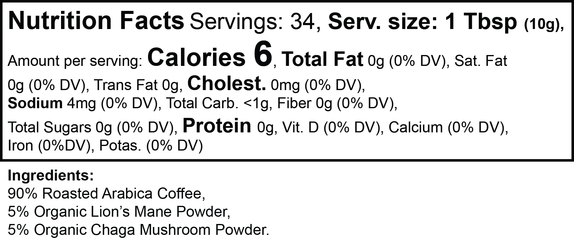 The CORE Vitality Mushroom Coffee (Medium Roast)